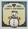 Snowman needle minder on Ginny’s Gem Minders display card