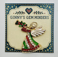 Crystal angel needle minder on Ginny’s Gem Minders display card