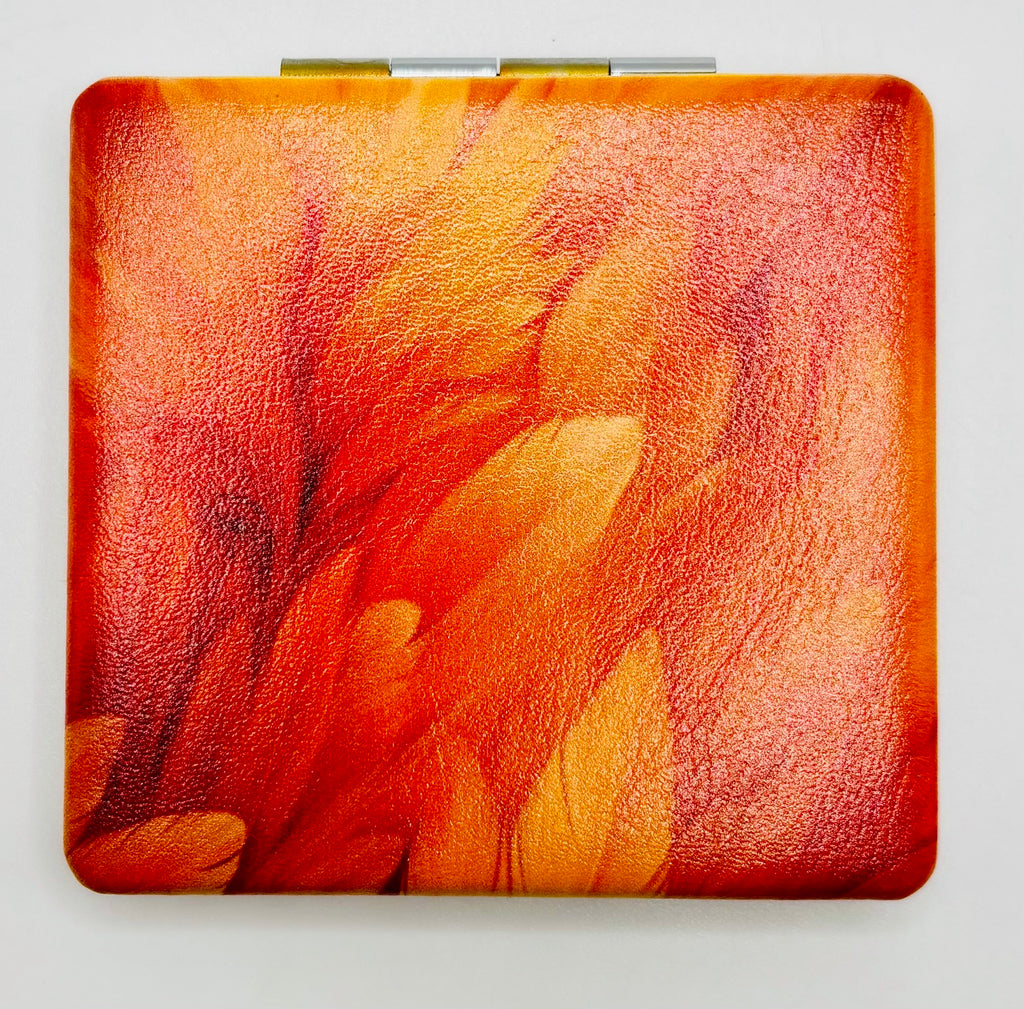 Flaming Orange Feathers Bead Case on white background