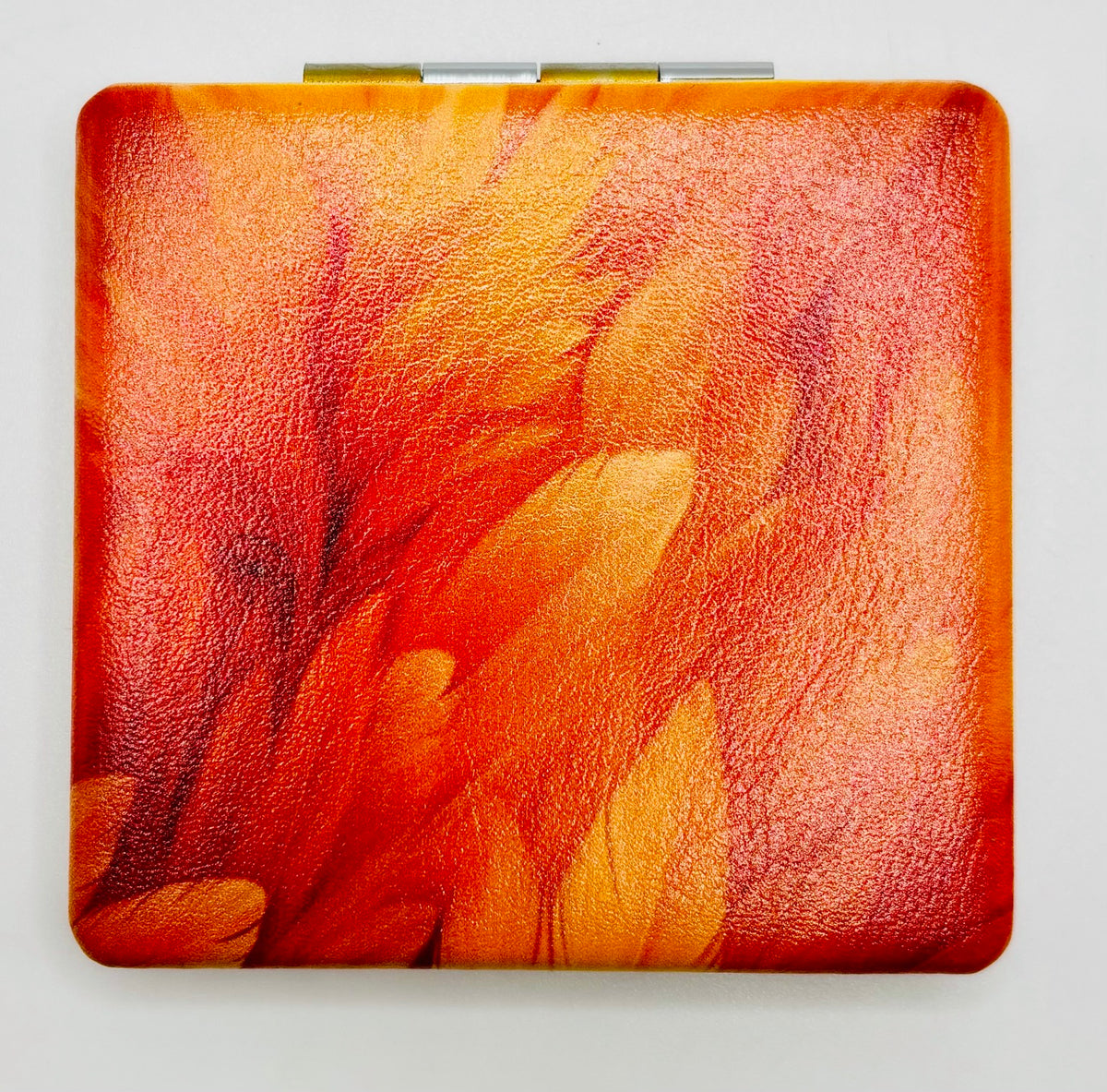 Flaming Orange Feathers Bead Case on white background