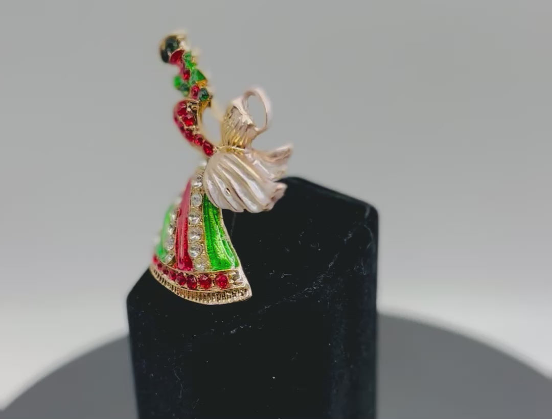 Pretty Crystal Angel Needle Minder