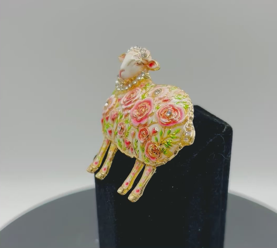 Gorgeous Pink Flower Sheep Needle Minder