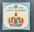 Stunning Crystal Crown Needle Minder — display card