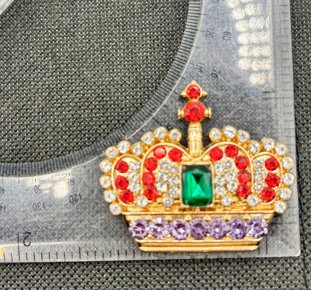 Stunning Crystal Crown Needle Minder — ruler